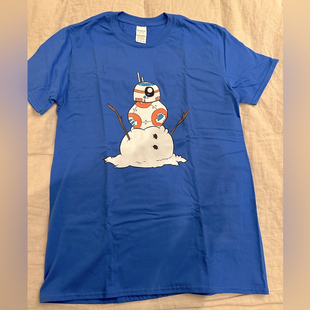BB-8, “Snow Man” Graphic T-Shirt, NWOT